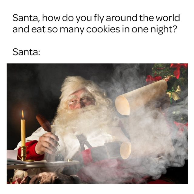It's National Cookie Day! When it comes to eating cookies, Santa sure has the munchies! 😉